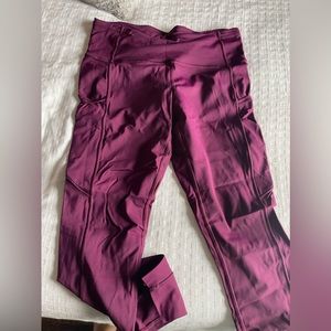 lululemon fast and free leggings sz 8